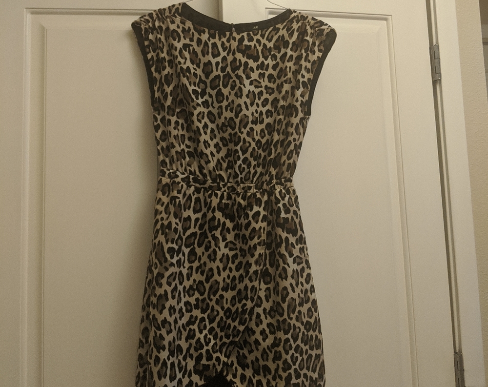 H&M animal print dress